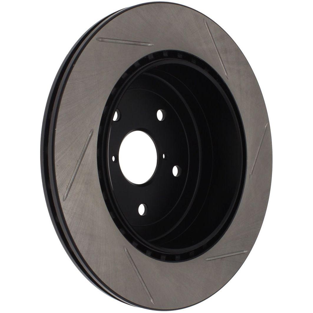 StopTech Power Slot 05-07 STi Rear Right Slotted Rotor-Brake Rotors - Slotted-Stoptech-STO126.47023SR-SMINKpower Performance Parts