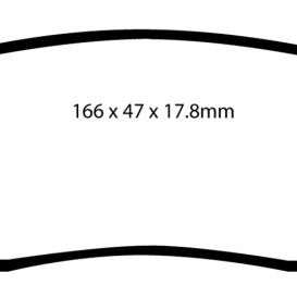 EBC 06-09 Chrysler Aspen 4.7 Greenstuff Rear Brake Pads-Brake Pads - Performance-EBC-EBCDP61639-SMINKpower Performance Parts