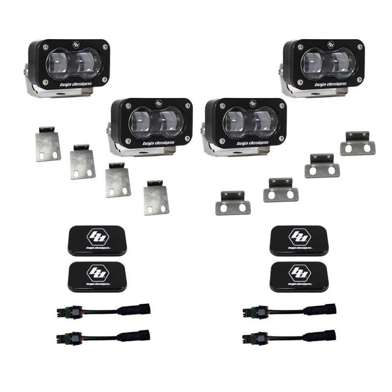 Baja Designs 21-22 Ford F-150 Raptor S2 SAE Dual Fog Pocket Light Kit - Clear - SMINKpower Performance Parts BAJ448166 Baja Designs