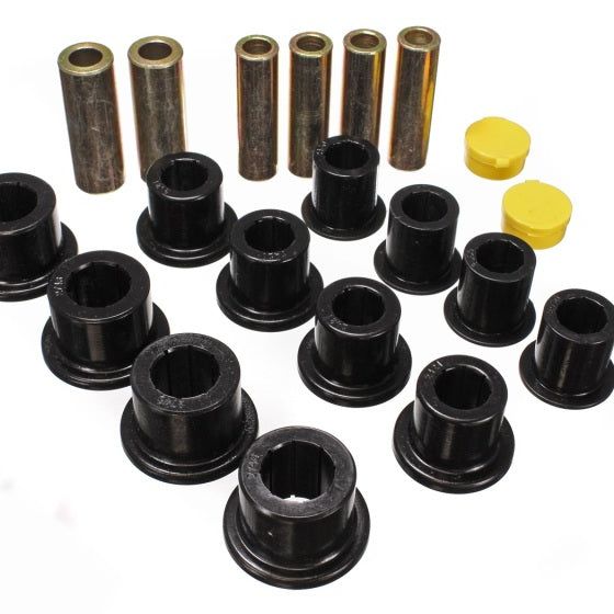 Energy Suspension 00-04 Ford Excursion 4WD / 99-04 F250/F350 4WD Black Front Leaf Spring Bushing Set-Bushing Kits-Energy Suspension-ENG4.2148G-SMINKpower Performance Parts