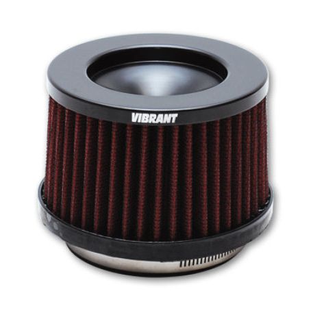 Vibrant The Classic Perf Air Filter 4.75in O.D. Cone x 3-1/2in Tall x 3in inlet I.D. Turbo Outlets - vibrant-the-classic-perf-air-filter-4-75in-o-d-cone-x-3-1-2in-tall-x-3in-inlet-i-d-turbo-outlets