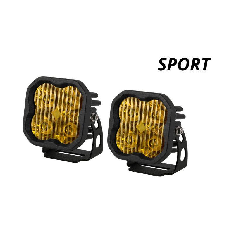 Diode Dynamics SS3 LED Pod Sport - Yellow SAE Fog Standard (Pair) - SMINKpower Performance Parts DIODD6126P Diode Dynamics