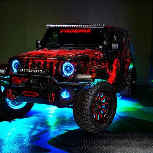 Oracle Jeep Wrangler JK/JL/JT High Performance W LED Fog Lights - ColorSHIFT w/o Controller - SMINKpower Performance Parts ORL5846-334 ORACLE Lighting