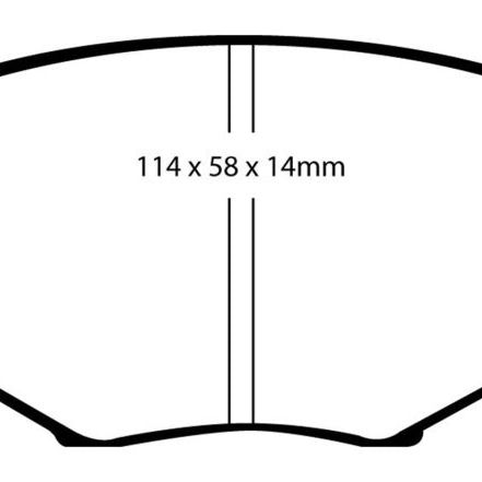 EBC 94-01 Mazda Miata MX5 1.8 Yellowstuff Front Brake Pads-Brake Pads - Performance-EBC-EBCDP41002R-SMINKpower Performance Parts