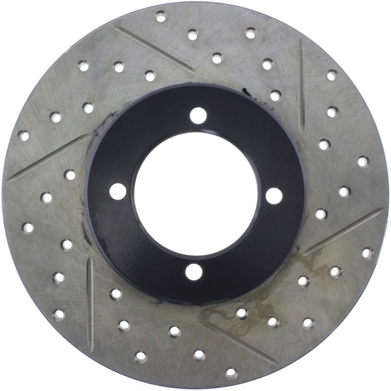 StopTech Slotted & Drilled Sport Brake Rotor-Brake Rotors - Slot & Drilled-Stoptech-STO127.42004L-SMINKpower Performance Parts