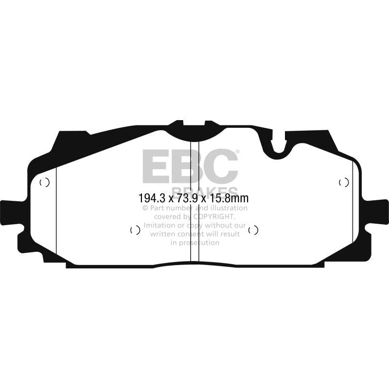 EBC 2016+ Audi Q7 Yellowstuff Front Brake Pads-Brake Pads - Performance-EBC-EBCDP42277R-SMINKpower Performance Parts