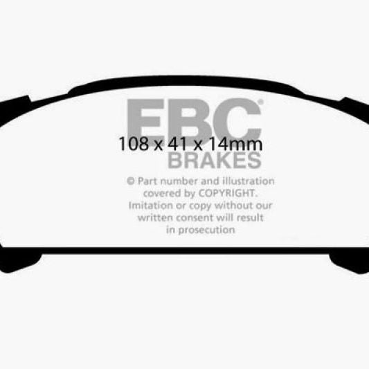 EBC 02-06 Subaru Baja 2.5 Redstuff Rear Brake Pads-Brake Pads - Performance-EBC-EBCDP31293C-SMINKpower Performance Parts