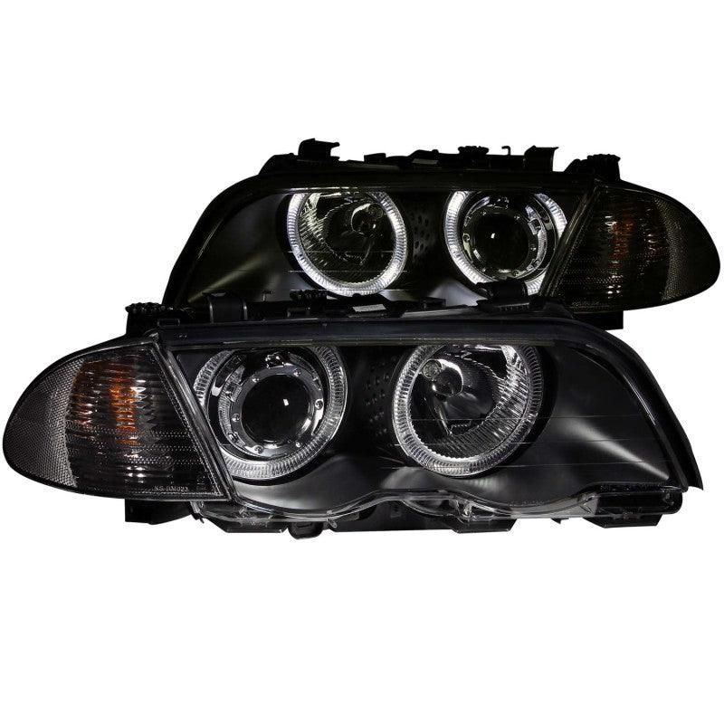 ANZO 1999-2001 BMW 3 Series E46 Projector Headlights w/ Halo Black (CCFL) - SMINKpower Performance Parts ANZ121261 ANZO