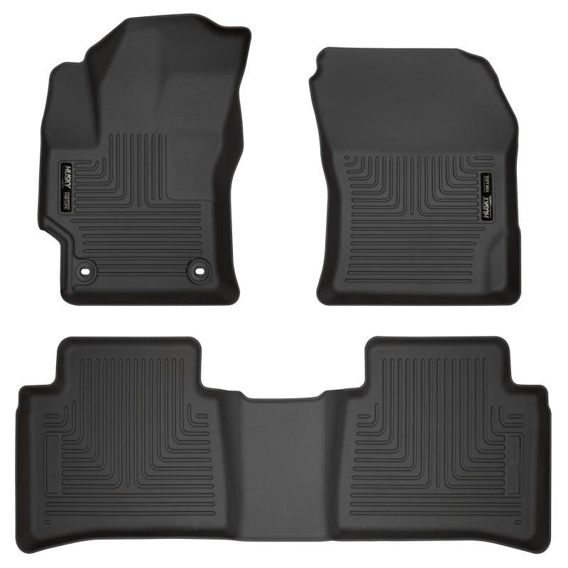 Husky Liners 2020 Toyota Corolla Weatherbeater Black Front & 2nd Seat Floor Liners-Floor Mats - Rubber-Husky Liners-HSL95751-SMINKpower Performance Parts