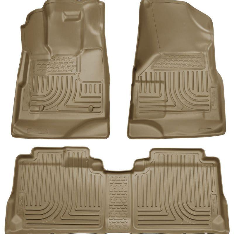 Husky Liners 09-12 Ford Escape/Mazda Tribute (Base/Hybrid) WeatherBeater Combo Tan Floor Liners-Floor Mats - Rubber-Husky Liners-HSL98353-SMINKpower Performance Parts