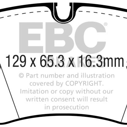 EBC 16-18 Audi Q7 Yellowstuff Rear Brake Pads-Brake Pads - Performance-EBC-EBCDP42299R-SMINKpower Performance Parts