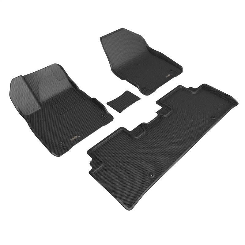 3D MAXpider 2022 Kia EV6 Kagu 1st & 2nd Row Floormat - Black - SMINKpower Performance Parts ACEL1KA07101509 3D MAXpider