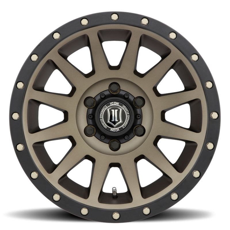 ICON Compression 17x8.5 6x5.5 0mm Offset 4.75in BS 106.1mm Bore Bronze Wheel-Wheels - Cast-ICON-ICO2017858347BR-SMINKpower Performance Parts
