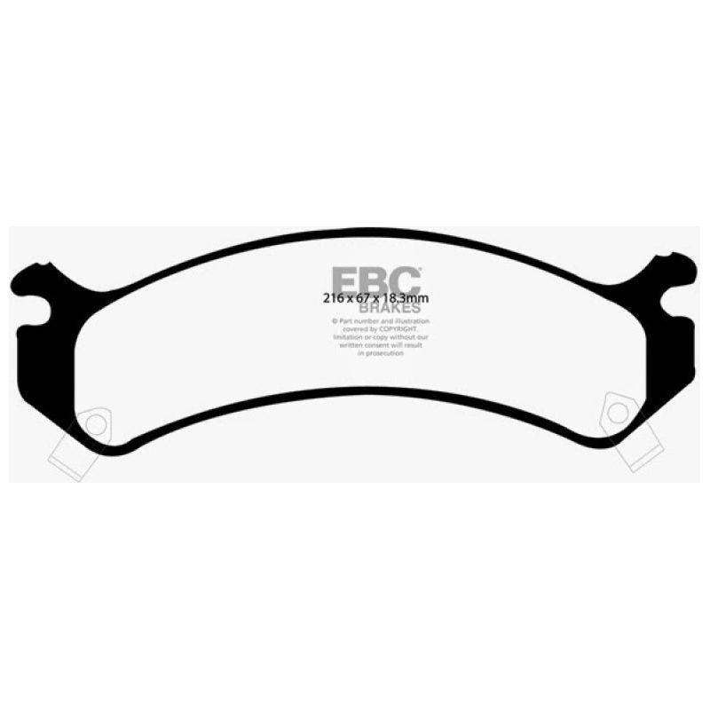 EBC 02 Chevrolet Avalanche 8.1 (2500) Greenstuff Front Brake Pads-Brake Pads - Performance-EBC-EBCDP61305-SMINKpower Performance Parts
