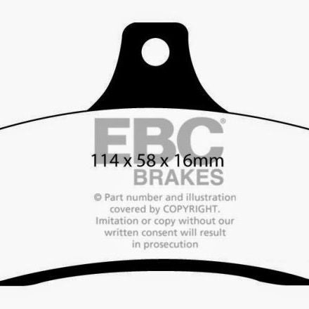 EBC 03-04 Pontiac GTO 5.7 (Solid Rear Rotors) Redstuff Rear Brake Pads-Brake Pads - Performance-EBC-EBCDP31711C-SMINKpower Performance Parts