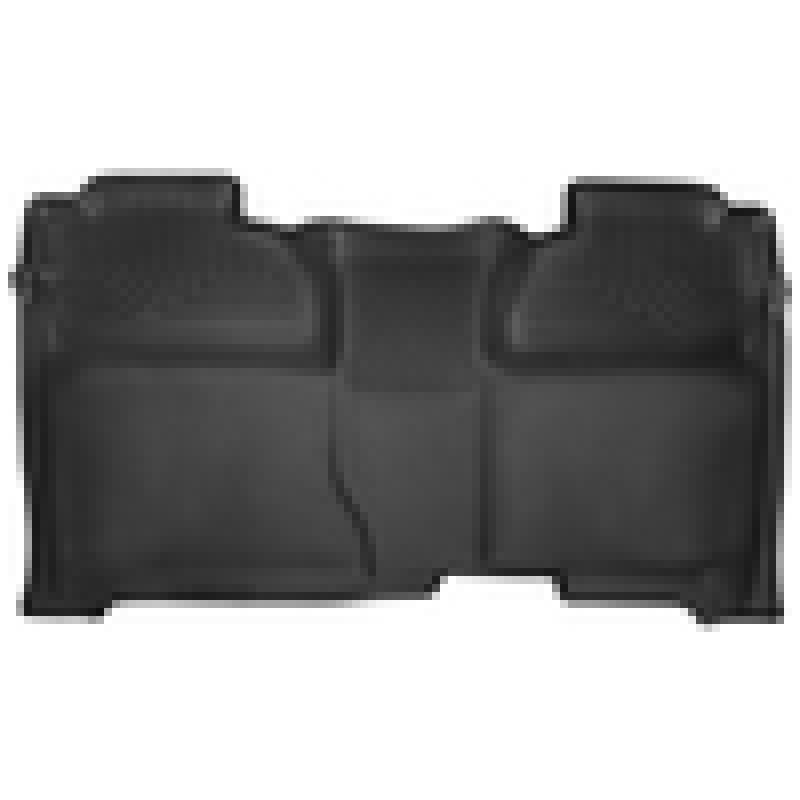 Husky Liners 14-15 Chevy Silverado Crew Cab X-Act Contour Black 2nd Row Floor Liners-Floor Mats - Rubber-Husky Liners-HSL53901-SMINKpower Performance Parts