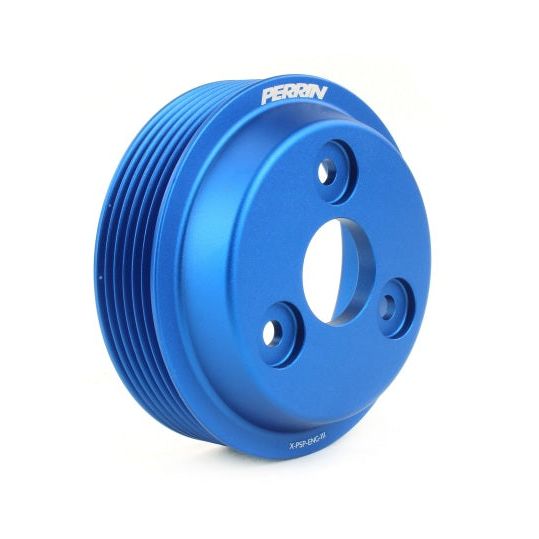 Perrin 15-21 Subaru WRX Lightweight Water Pump Pulley - Blue - SMINKpower Performance Parts PERPSP-ENG-111BL Perrin Performance