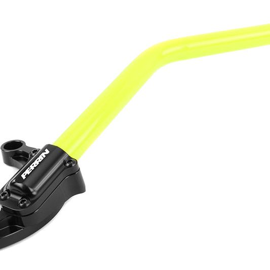 Perrin 08-16 WRX/STi Front Neon Yellow Strut Brace-Strut Bars-Perrin Performance-PERPSP-SUS-056NY-SMINKpower Performance Parts