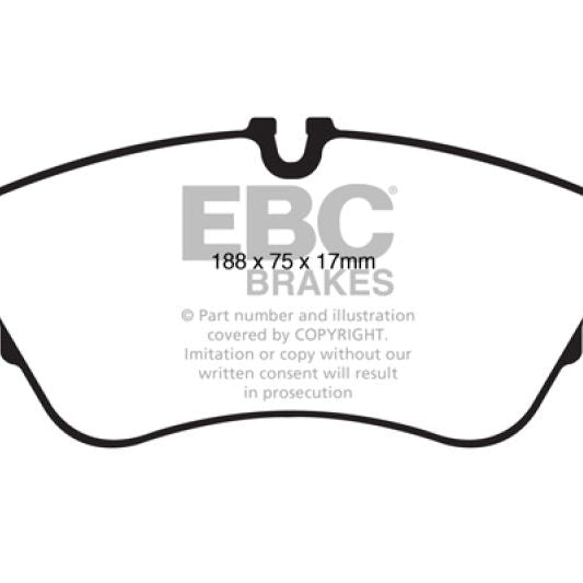 EBC 11 Audi A6 2.0 Turbo Redstuff Front Brake Pads-Brake Pads - Performance-EBC-EBCDP32022C-SMINKpower Performance Parts