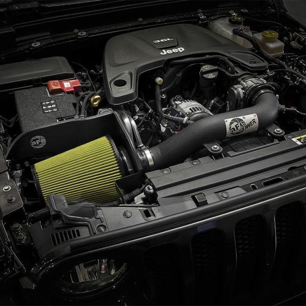 aFe Magnum FORCE Stage-2 XP Pro-GUARD 7 Cold Air Intake System 2018+ Jeep Wrangler (JL) V6 3.6L - SMINKpower Performance Parts AFE75-13002-B aFe