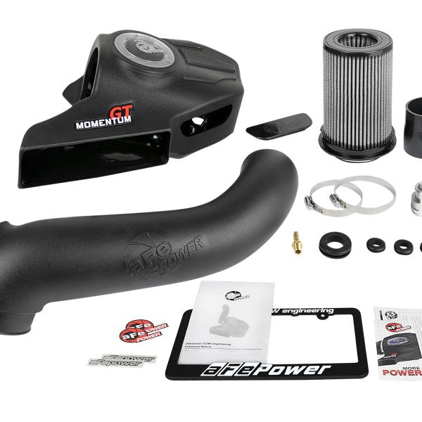 aFe Momentum GT Cold Air Intake System w/ Pro DRY S Media - 15-18 Volkswagen Golf R - SMINKpower Performance Parts AFE50-70036D aFe