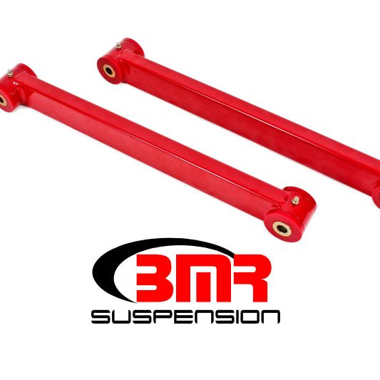BMR 05-14 S197 Mustang Non-Adj. Boxed Lower Control Arms (Polyurethane) - Red-Control Arms-BMR Suspension-BMRTCA032R-SMINKpower Performance Parts