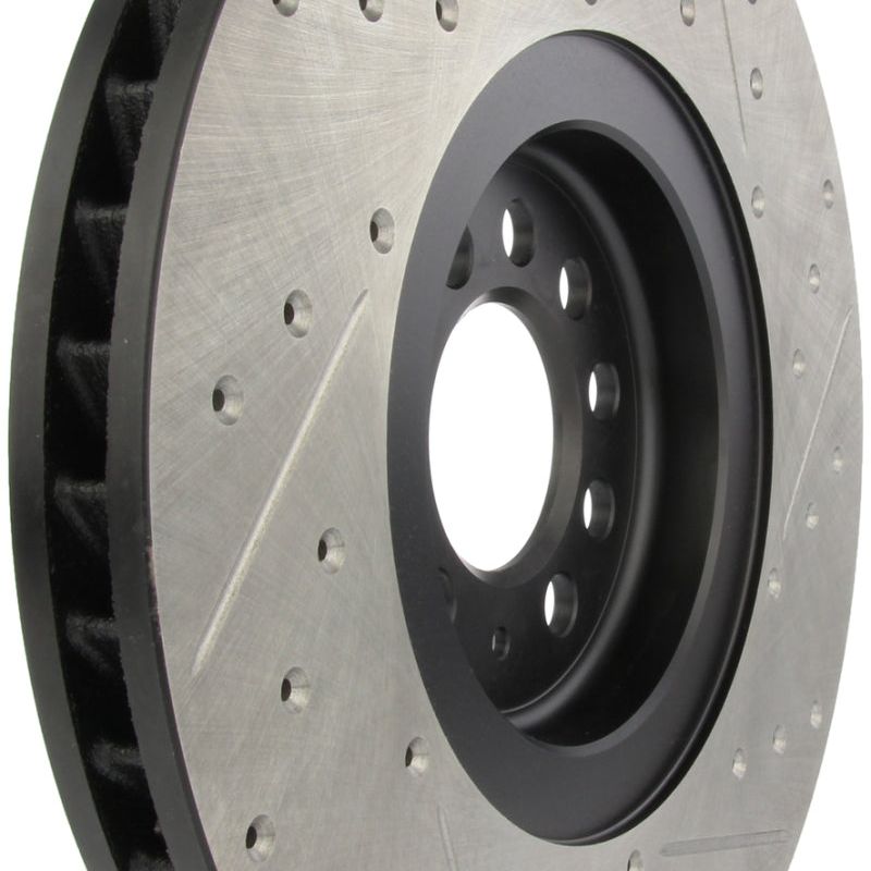 StopTech Slotted & Drilled Sport Brake Rotor-Brake Rotors - Slot & Drilled-Stoptech-STO127.33093R-SMINKpower Performance Parts