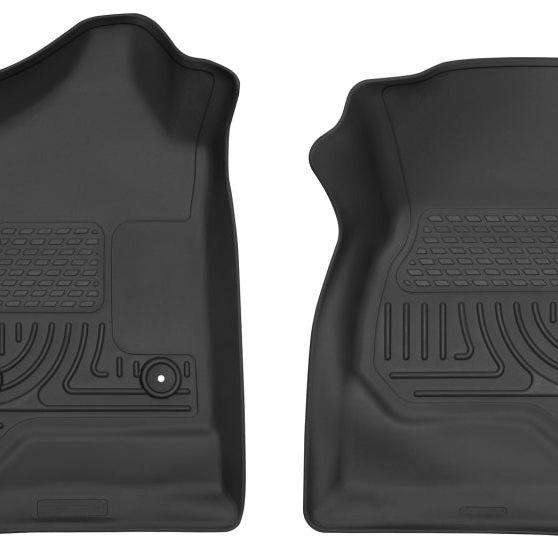 Husky Liners 14-17 Chevrolet Silverado 1500 Standard Cab X-Act Contour Black Front Floor Liners-Floor Mats - Rubber-Husky Liners-HSL52741-SMINKpower Performance Parts