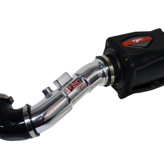 Injen 04-10 QX56 / 04-12 Armada/Titan V8 5.6L w/Power Box Polished Power-Flow Air Intake System-Cold Air Intakes-Injen-INJPF1950-1P-SMINKpower Performance Parts