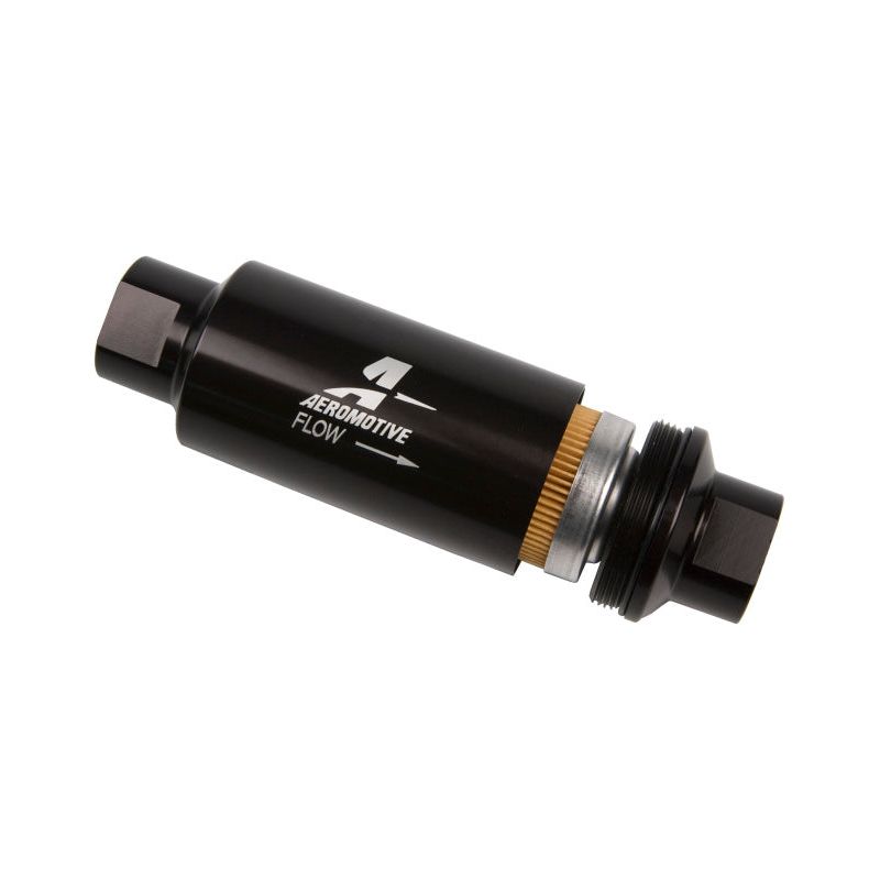 Aeromotive In-Line Filter - AN-10 - Black - 10 Micron-Fuel Filters-Aeromotive-AER12321-SMINKpower Performance Parts
