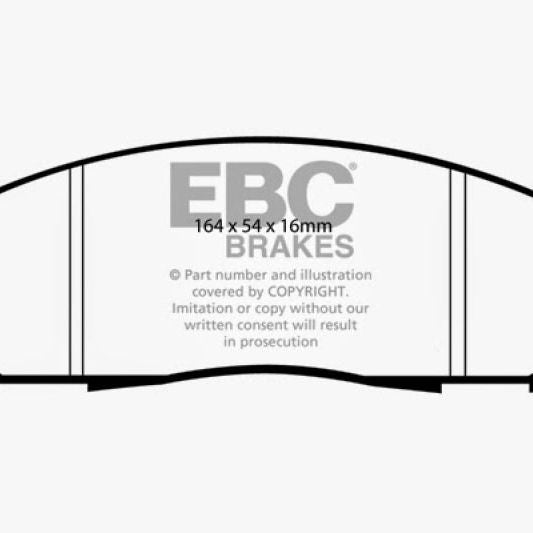 EBC 05+ Nissan Frontier 2.5 2WD Ultimax2 Front Brake Pads-Brake Pads - OE-EBC-EBCUD1094-SMINKpower Performance Parts