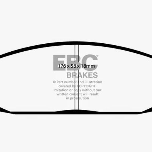 EBC 05-10 Jeep Commander 3.7 Greenstuff Front Brake Pads-Brake Pads - Performance-EBC-EBCDP61732-SMINKpower Performance Parts