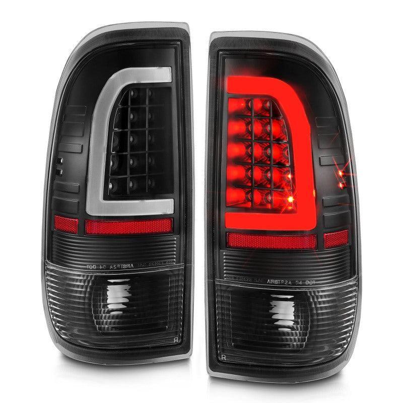 ANZO 1997-2003 Ford F-150 LED Tail Lights w/ Light Bar Black Housing Clear Lens - SMINKpower Performance Parts ANZ311377 ANZO