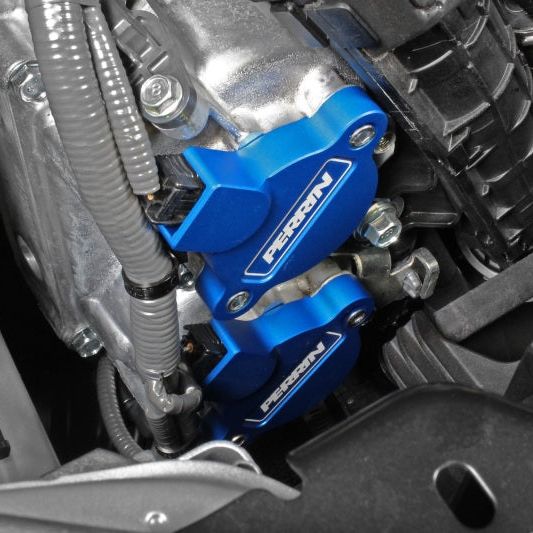 Perrin 15-22 WRX Cam Solenoid Cover - Blue - SMINKpower Performance Parts PERPSP-ENG-172BL Perrin Performance
