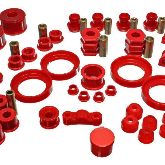 Energy Suspension 99-00 Honda Civic Si Red Hyper-Flex Master Bushing Set-Bushing Kits-Energy Suspension-ENG16.18109R-SMINKpower Performance Parts