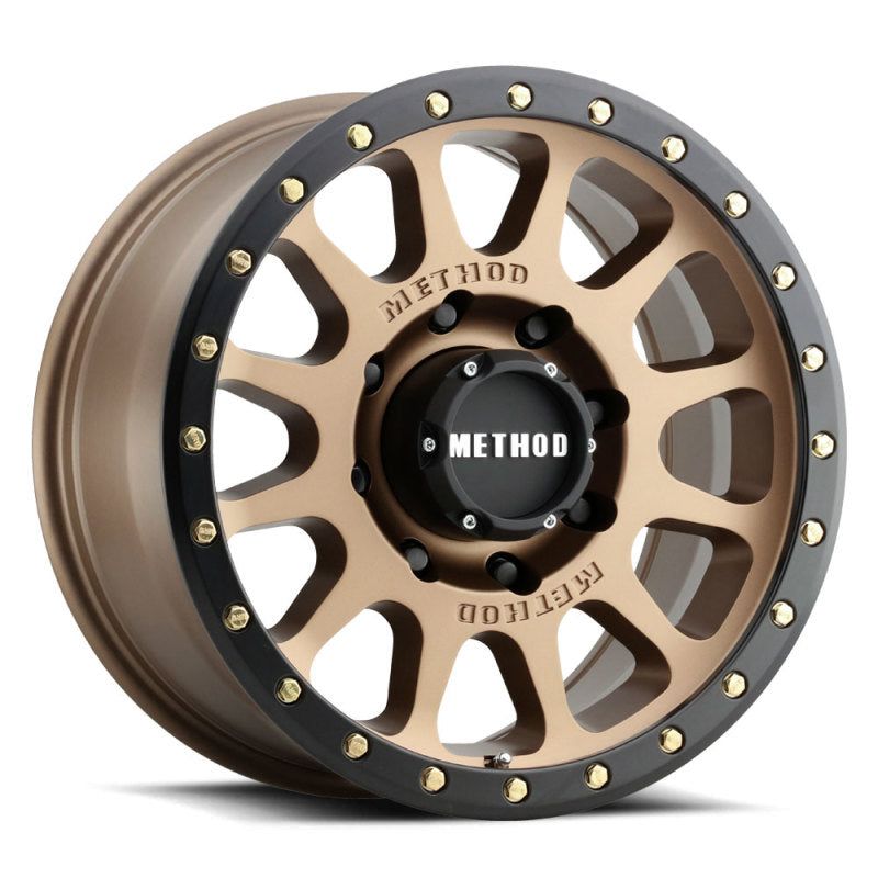 Method MR305 NV HD 18x9 +18mm Offset 8x6.5 130.81mm CB Method Bronze/Black Street Loc Wheel-Wheels - Cast-Method Wheels-MRWMR30589080918H-SMINKpower Performance Parts