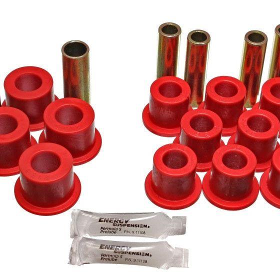 Energy Suspension 06/86-97 Nissan 720/Hardbody P/U 4WD Red Front Leaf Spring Bushing Set-Bushing Kits-Energy Suspension-ENG7.2102R-SMINKpower Performance Parts