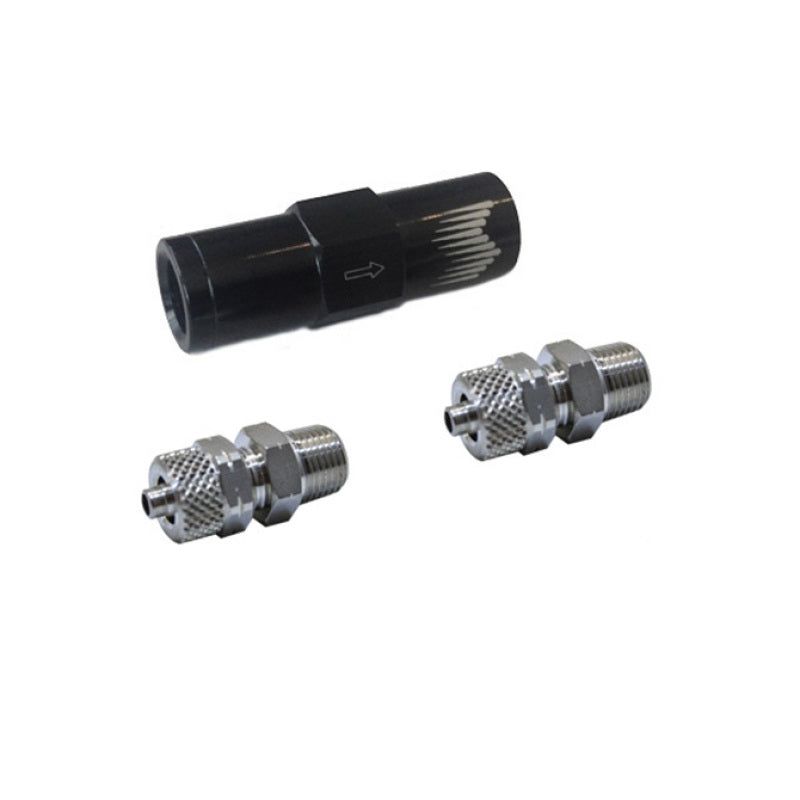 Snow Performance High Flow Water Check Valve Quick-Connect Fittings (For 1/4in. Tubing)-Fittings-Snow Performance-SNOSNO-8CV-QC-SMINKpower Performance Parts