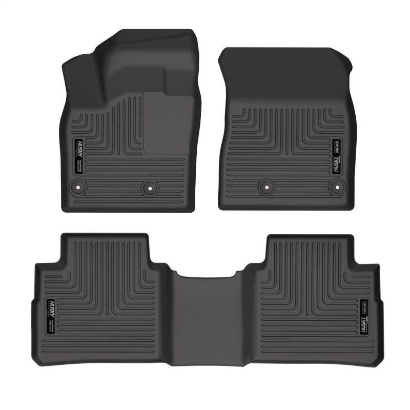 Husky Liners 21-22 Nissan Rogue WeatherBeater Front & 2nd Seat Floor Liners - Black - SMINKpower Performance Parts HSL95081 Husky Liners