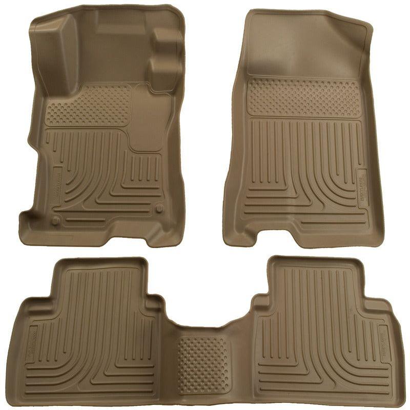 Husky Liners 04-09 Toyota Prius WeatherBeater Combo Tan Floor Liners-Floor Mats - Rubber-Husky Liners-HSL98523-SMINKpower Performance Parts