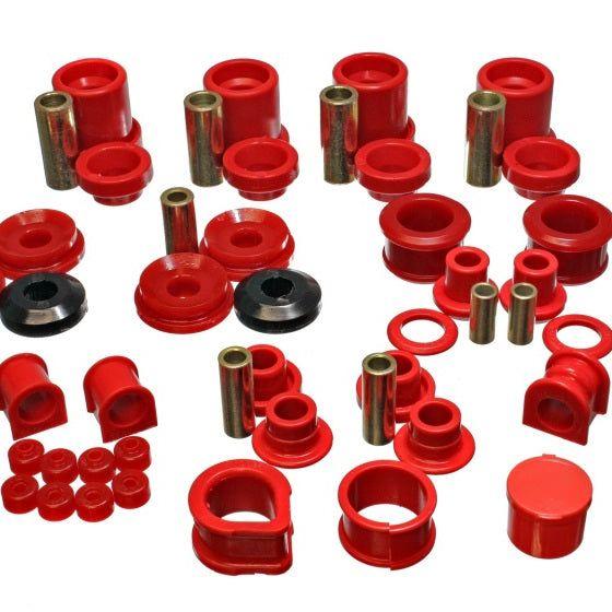 Energy Suspension 90-96 Nissan 300ZX Red Hyper-Flex Master Bushing Set (Sway bar end link bushings a-Bushing Kits-Energy Suspension-ENG7.18105R-SMINKpower Performance Parts