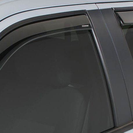 Stampede 2002-2006 Chevy Avalanche 1500 Crew Cab Pickup Snap-Inz Sidewind Deflector 4pc - Smoke-Wind Deflectors-Stampede-STA41012-2-SMINKpower Performance Parts