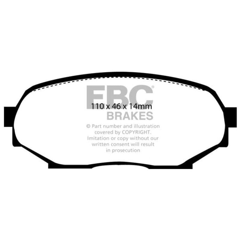 EBC 90-93 Geo Storm 1.6 Greenstuff Front Brake Pads-Brake Pads - Performance-EBC-EBCDP2802-SMINKpower Performance Parts