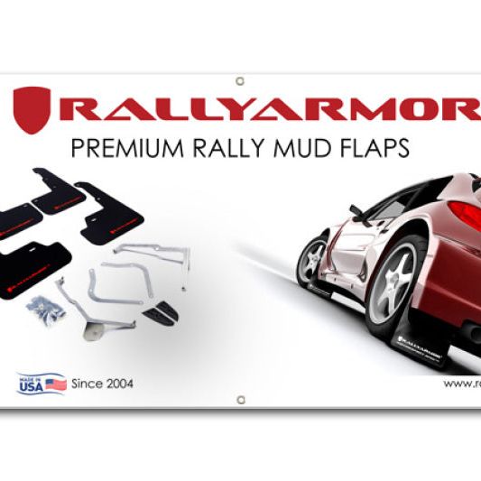 Rally Armor Vinyl Vendor Banner 3ft x 6ft-Stickers/Decals/Banners-Rally Armor-RALRA-VENBAN-WH-SMINKpower Performance Parts