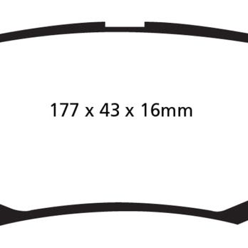 EBC 06-11 Dodge Nitro 3.7 Greenstuff Rear Brake Pads-Brake Pads - Performance-EBC-EBCDP61799-SMINKpower Performance Parts