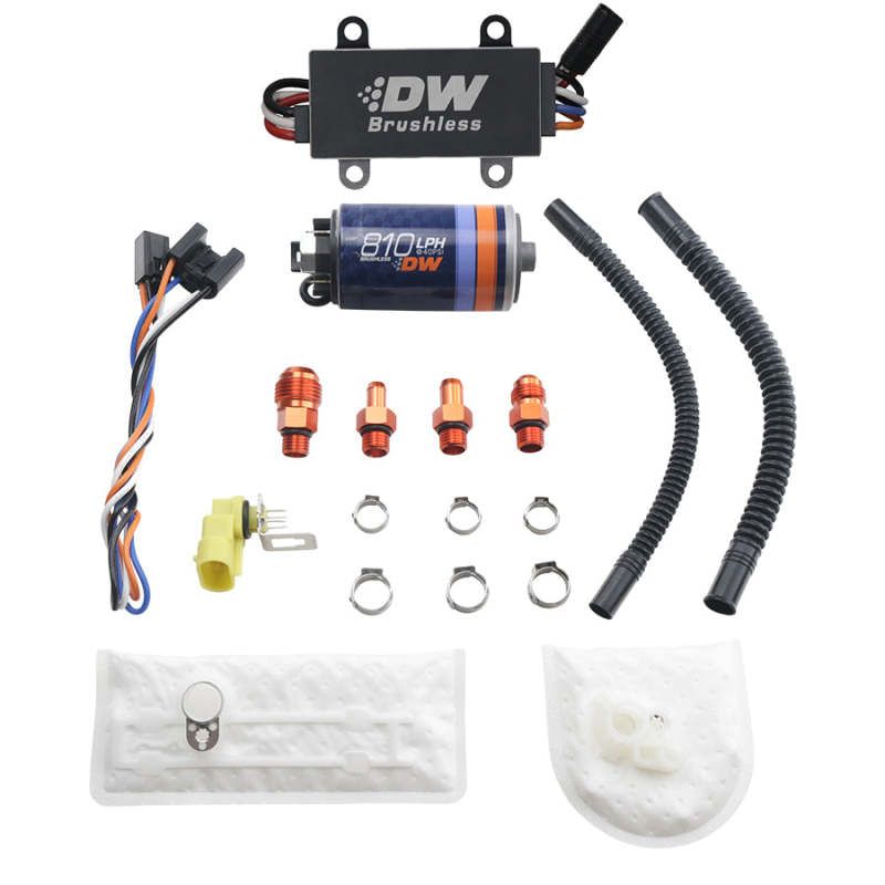 Deatschwerks DW810 Brushless 810lph In-Tank Brushless Fuel Pump w/ 9-1002 + Dual Speed Controller - SMINKpower Performance Parts DWK9-811-C105-1002 DeatschWerks