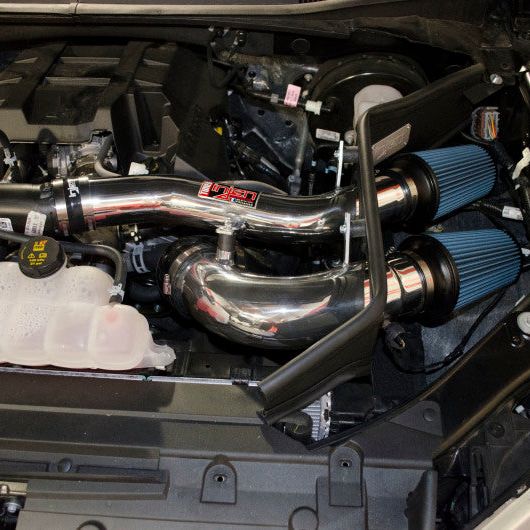 Injen 2015+ Ford F-150 V6 2.7L/3.5L EcoBoost Polished Short Ram Intake (Includes Heat Shield)-Cold Air Intakes-Injen-INJPF9015P-SMINKpower Performance Parts