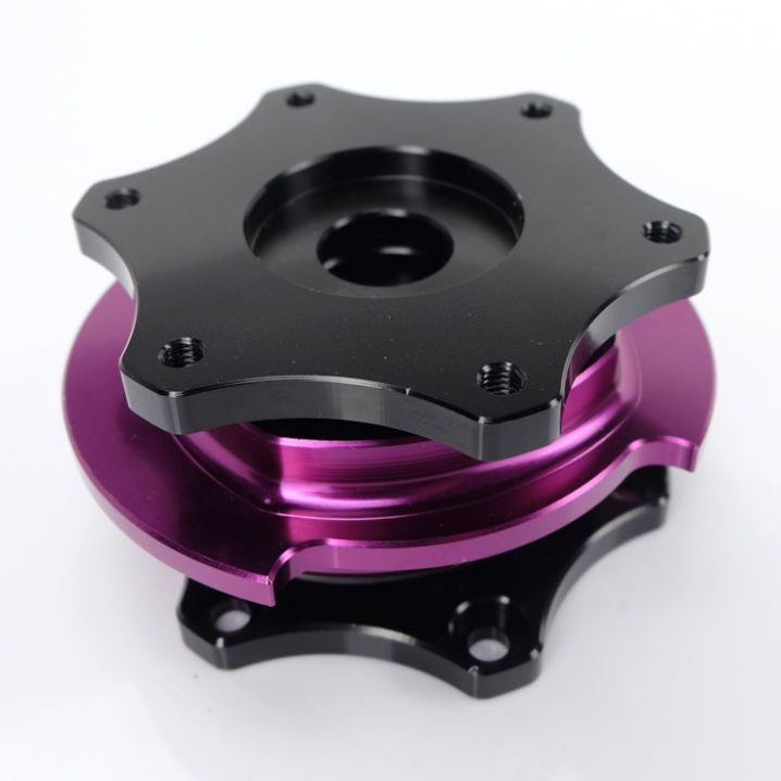 NRG Quick Release SFI SPEC 42.1 - Shiny Black Body / Shiny Purple Ring - SMINKpower Performance Parts NRGSRK-R200BK-PP NRG