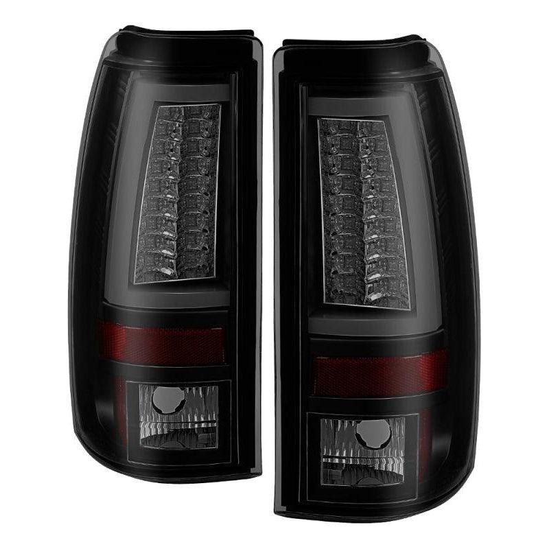 Spyder 03-06 Chevy Silverado (Does Not Fit Stepside) Version 2 LED Tail Lights - Black Smoke - SMINKpower Performance Parts SPY5083272 SPYDER