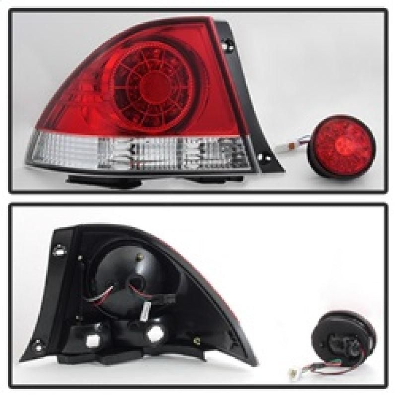 Spyder 01-03 Lexus IS300 LED Tail Lights - Red Clear ALT-YD-LIS300-LED-SET-RC - SMINKpower Performance Parts SPY5085061 SPYDER